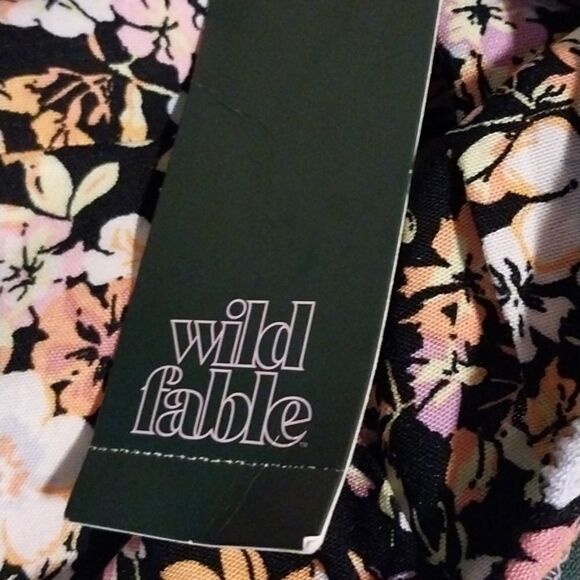 NWT  Wild Fable Women's Spaghetti Straps Fit & Flare  Floral Dress XL - Picture 14 of 15